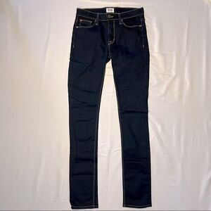 Hudson Shine Midrise Skinny Dark Denim Jeans 25